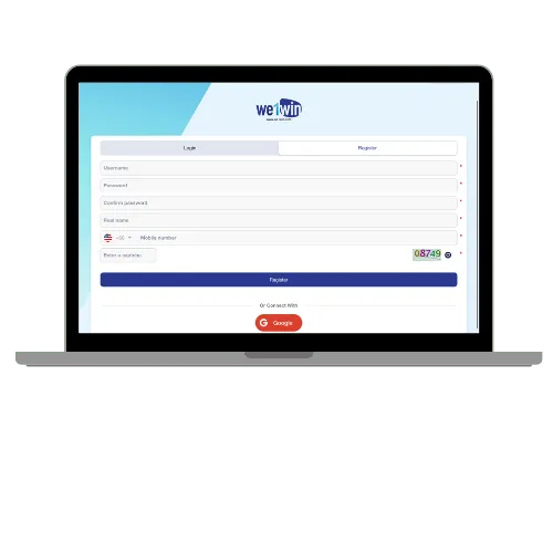 We 1 Win registration process